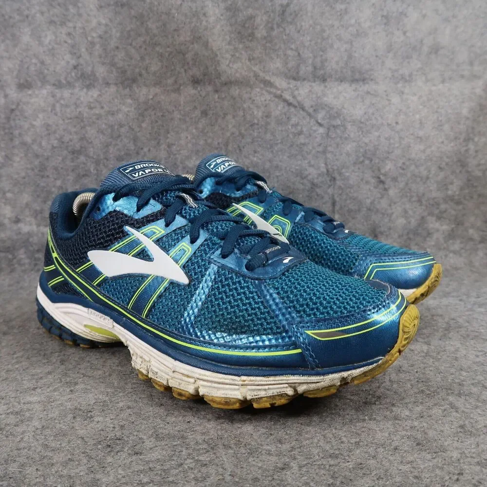 Brooks Shoes Mens 9 Athletic Trainers Vapor 4 Running Sport Active Walking Blue